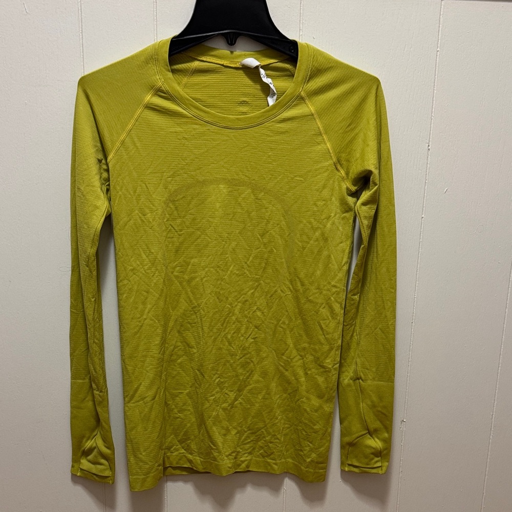 Lululemon Long Sleeve Lime Green Top